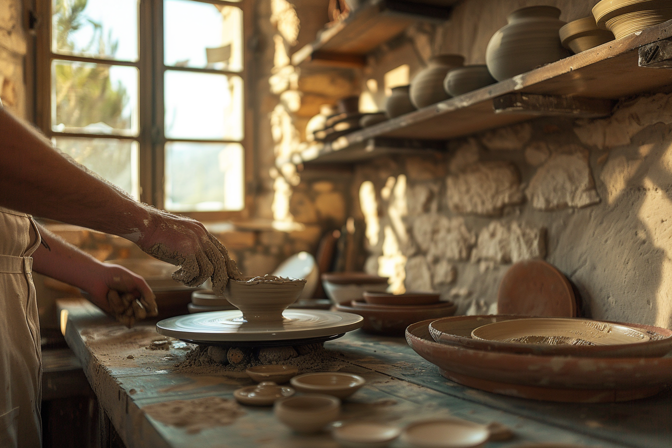 Pottery at the legendary atelier