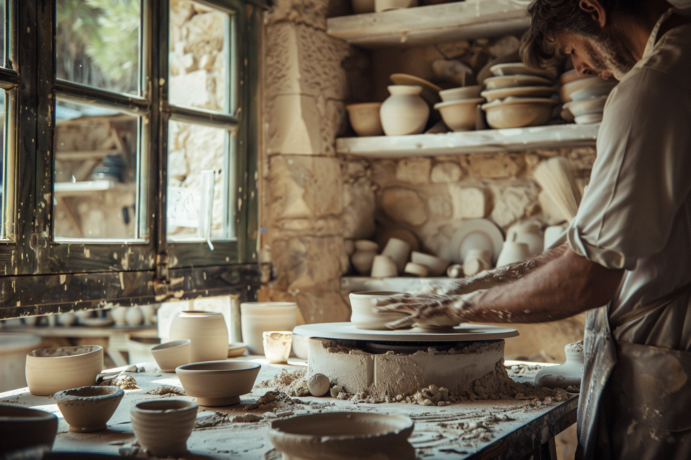 Pottery at the legendary atelier